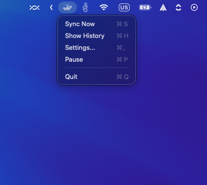 CopySync macOS Settings